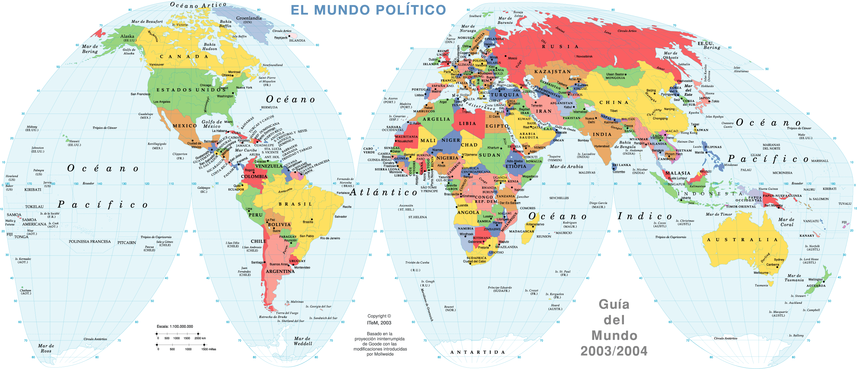 Trabajo mapas políticos para 1º de ESO – Entrega 30 de Enero