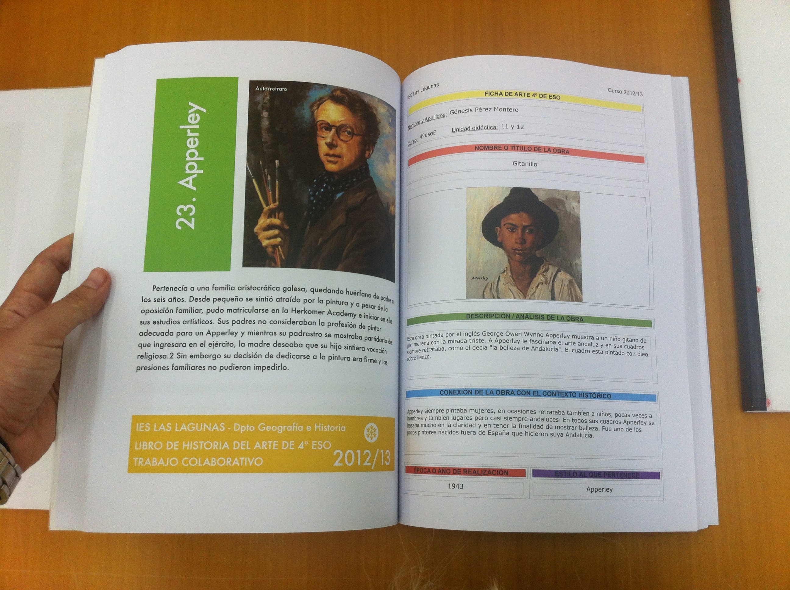 Libro de Historia del Arte de 4º de ESO, IES Las Lagunas curso 2012/13